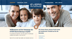 Desktop Screenshot of evers-bautrocknung.de